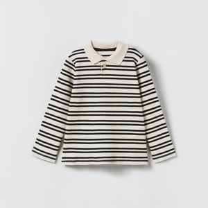 ZARA striped polo shirt
